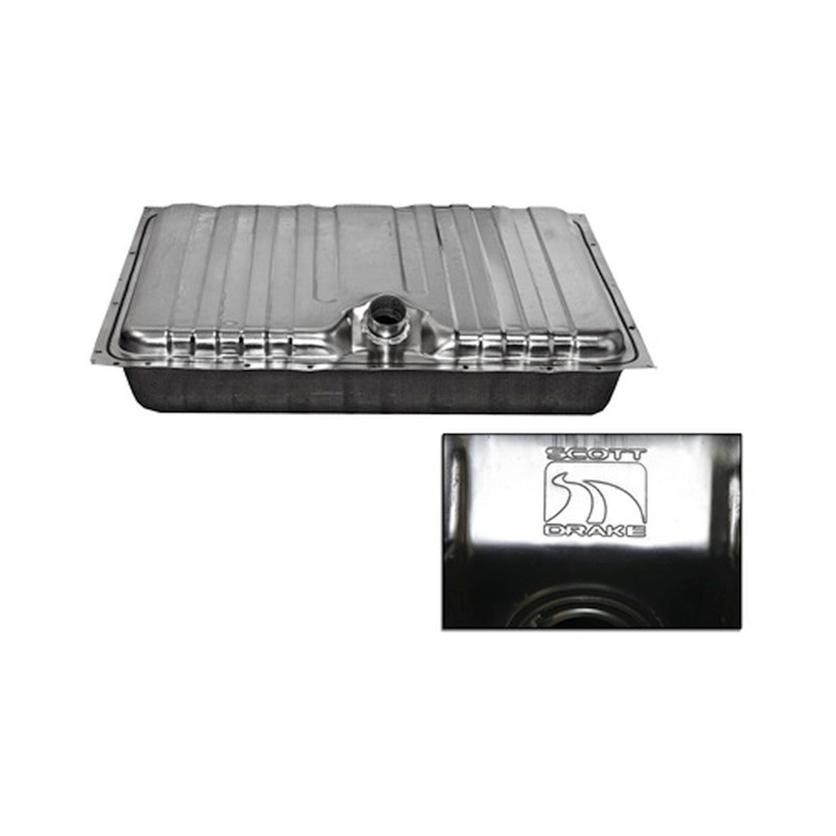 Scott Drake 1969 Mustang Stainless Steel Fuel Tank with Drain Plug - C9ZZ-9002-SS