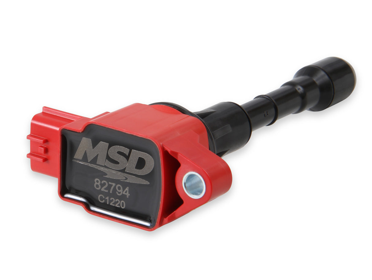 MSD Ignition Coil - Blaster Series - Fits Nissan/Infiniti 3.7L - Red - 82794