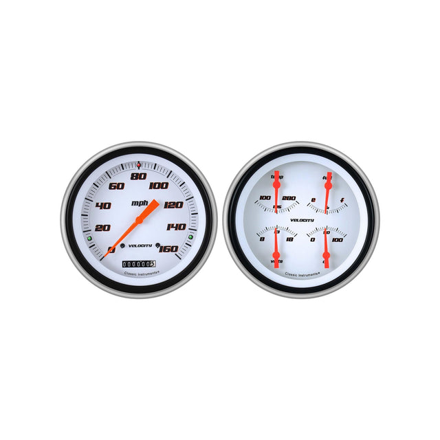 Classic Instruments Velocity White 1951-52 Chevy Car Package LS Sending Unit - CH51VSW52-LS