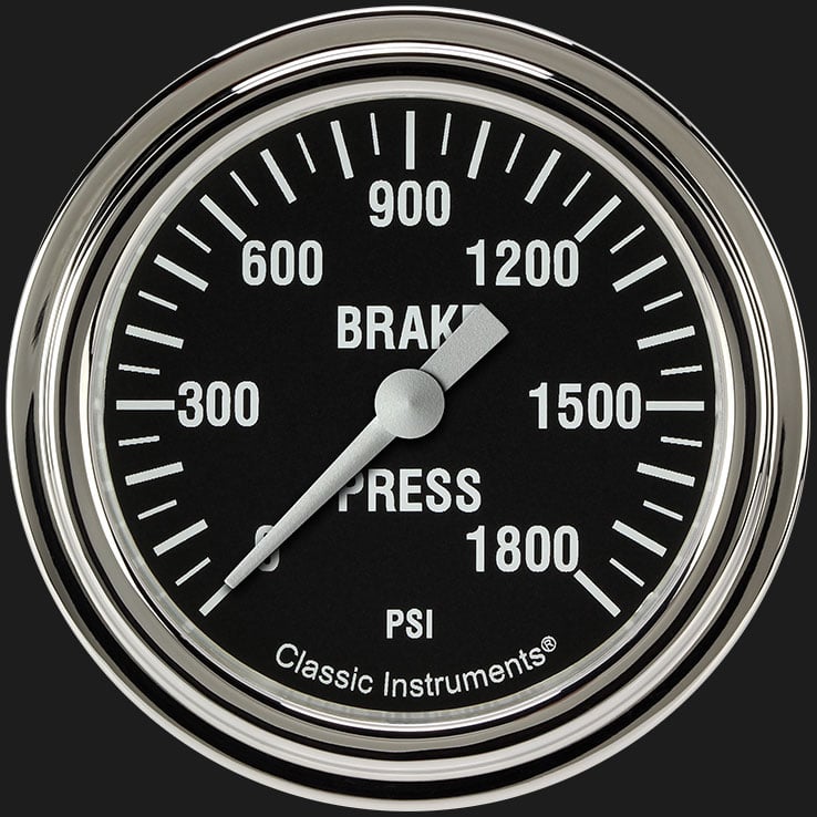 Classic Instruments Hot Rod 2 5/8" Brake Pressure Gauge - HR367SLF
