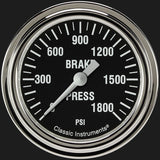 Classic Instruments Hot Rod 2 5/8" Brake Pressure Gauge - HR367SLF