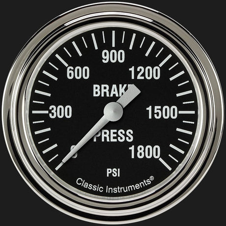 Classic Instruments Hot Rod 2 5/8" Brake Pressure Gauge - HR367SLF