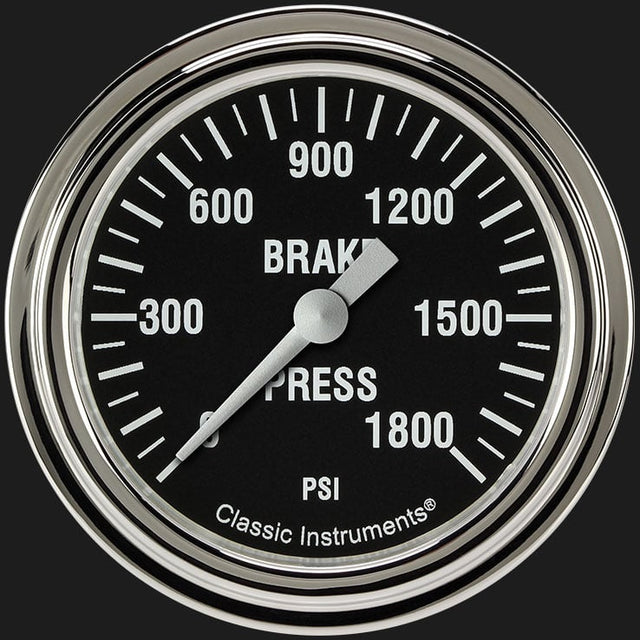 Classic Instruments Hot Rod 2 5/8" Brake Pressure Gauge - HR367SLF