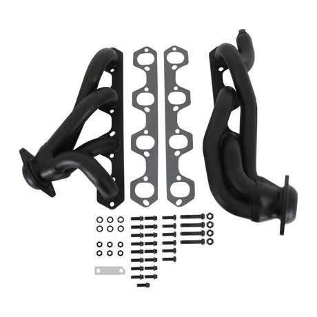 Flowtech Shorty Headers - Black Painted - 91668FLT