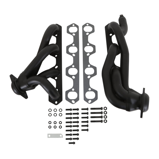 Flowtech Shorty Headers - Black Painted - 91668FLT