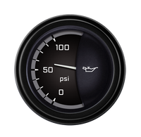 Classic Instruments AutoCross Gray 2-1/8" Oil Pressure Gauge - AX81GBLF