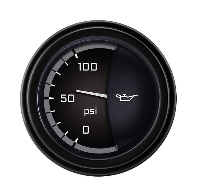 Classic Instruments AutoCross Gray 2 1/8" Oil Pressure - AX81GBLF