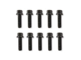 Mr Gasket Header Bolts - M8-1.25 25mm Hex Head - Black Oxide - 918G