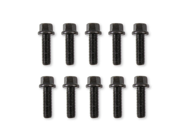Mr Gasket Header Bolts - M8-1.25 25mm Hex Head - Black Oxide - 918G