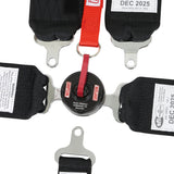 Simpson 29102BKH LCL 62" Lap FM 5-Point PU Harness Black - 29102BKH