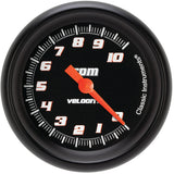 Classic Instruments Velocity Black 2-5/8" Tachometer Gauge - VS383BBPF