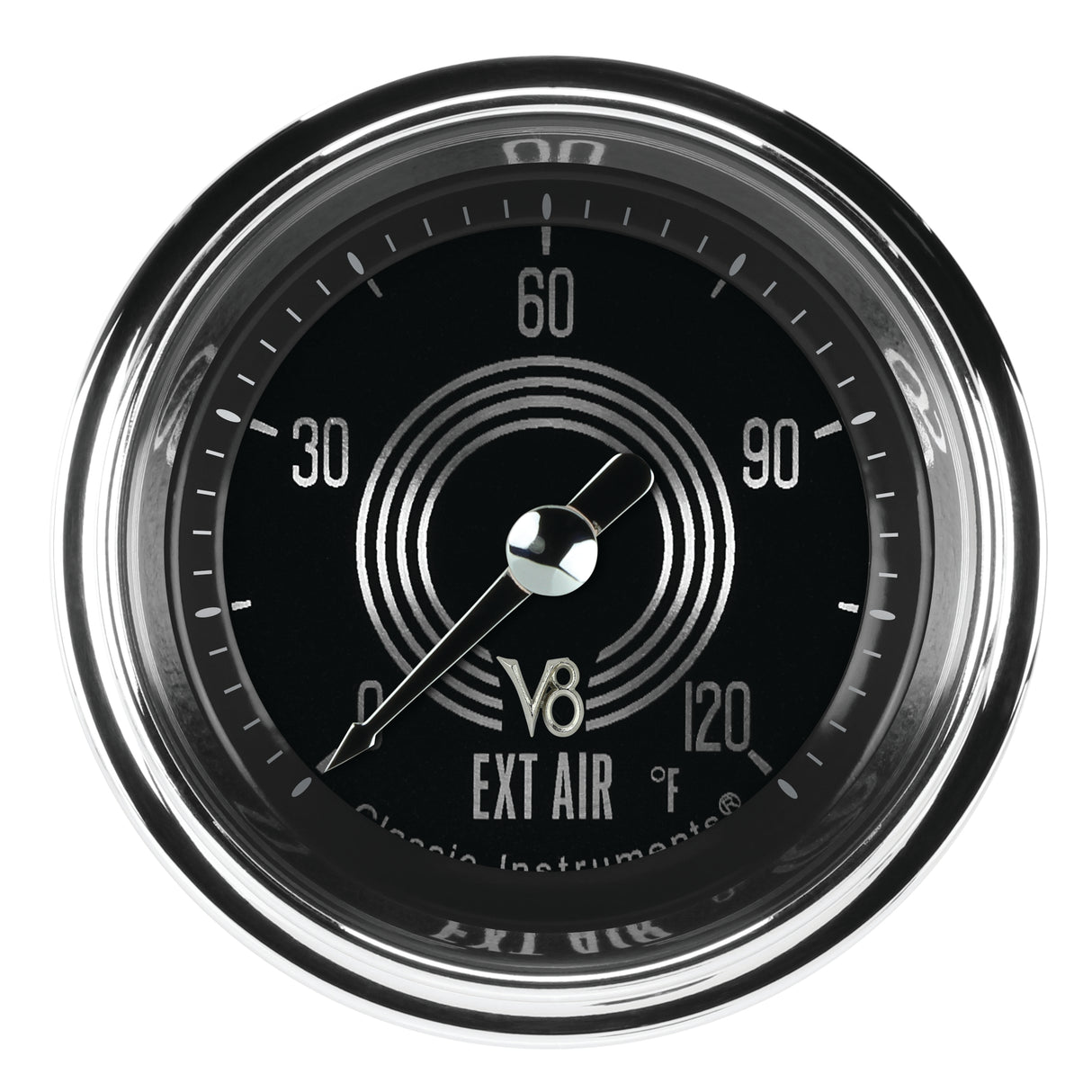 Classic Instruments V8 Speedster 2-1/8" Outside Air Tempature Gauge - V8SR199SHC