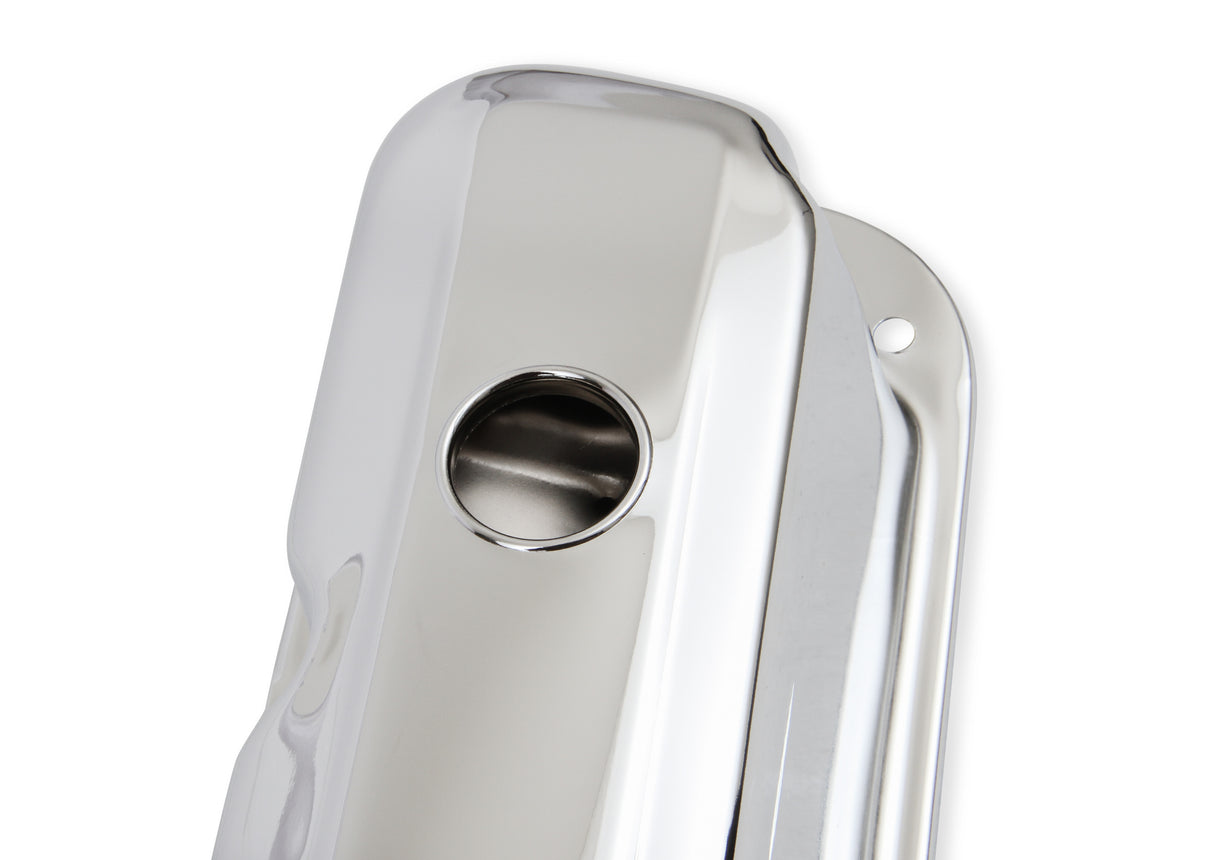 Mr Gasket Chrome Tall-Style Valve Covers - 9806