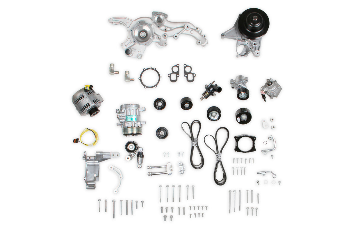 Holley 20-221 Premium Mid-Mount Complete Accessory System -GM Gen V LT4 Dry Sump Engines