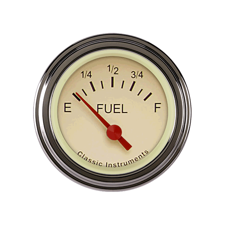 Classic Instruments Tetra Series, Tan Fuel Gauge 75-10 - TE11TSLF
