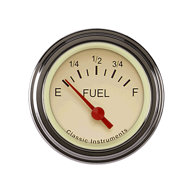 Classic Instruments Tetra Series, Tan Fuel Gauge 75-10 - TE11TSLF