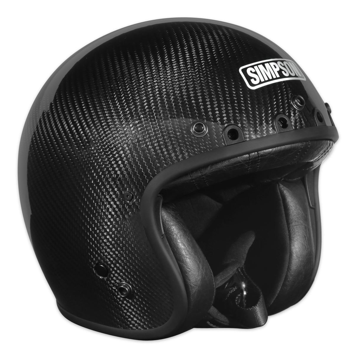 Simpson Motorcycle Chopper Helmet - Carbon Fiber XS - CHOPCXS