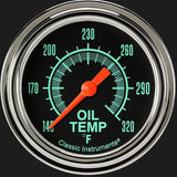 Classic Instruments G/Stock 2 5/8" Oil Temperature Gauge - GS328SLF
