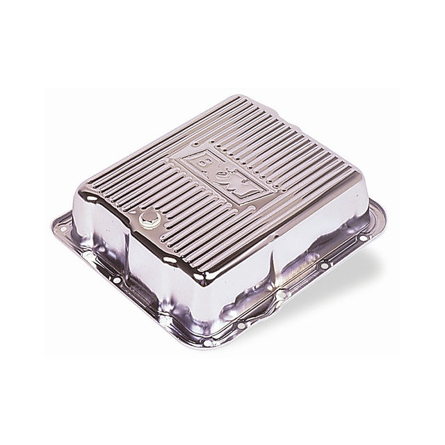 B&M Hi-Tek Deep Transmission Pan - Chrome - 70289