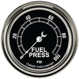 Classic Instruments Traditional 2-5/8" Fuel Pressure Gauge (100 PSI) - TR346SLF