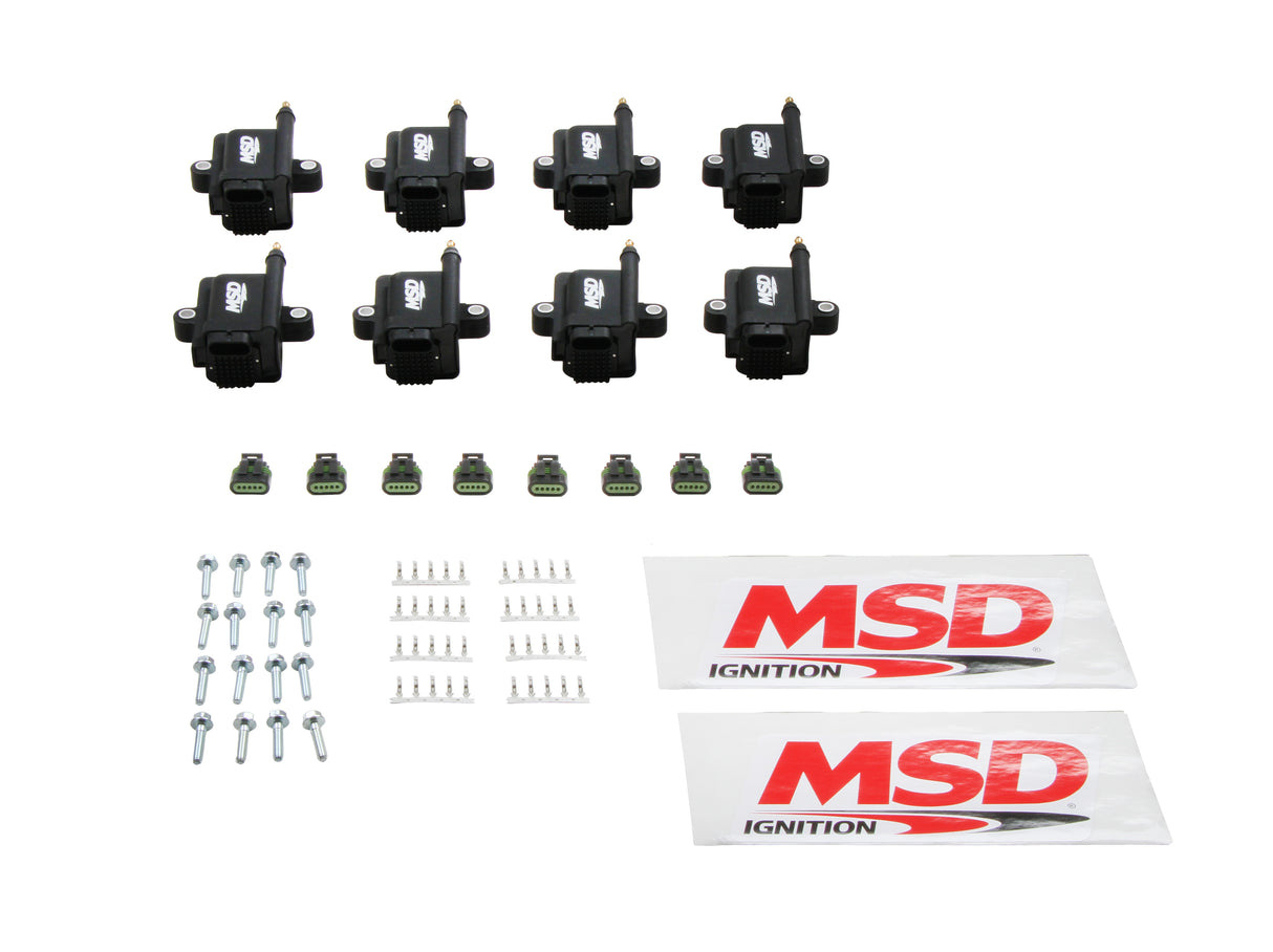 MSD Ignition Coil - Smart - 8-Pack - Black - 82893-8