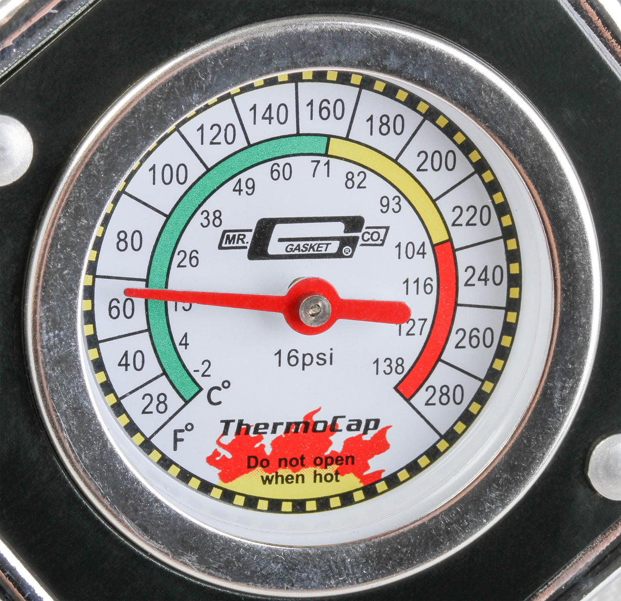 Mr Gasket Thermocap - 16 PSI - Black - 2476BK