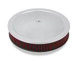 Holley 120-4130 4150 Drop Base Air Cleaner Chrome w/3" Red Washable Gauze Filter