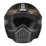 Simpson Motorcycle M30 Bandit Helmet - Carbon Slipline - Small - M30SLIPCSM