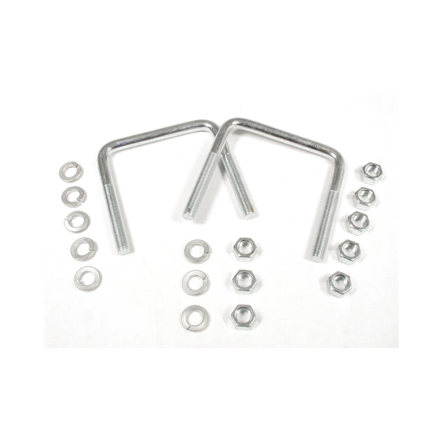 Lakewood Replacement U-Bolt Kit- 3/8" Diameter - 3-1/2" Center to Center - 20570