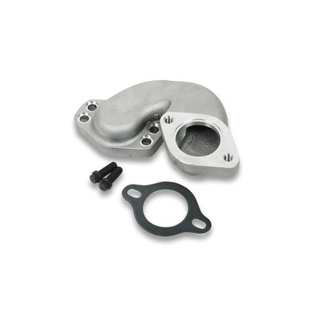 Weiand Water Outlet - Offset Adapter - Satin - 6220