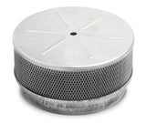 Holley 720-11 5-3/4"(A) x 2"(B) x 3/4"(C) x 5"(D), no vents, no flame tube, 350-600 recommended CFM Aluminum Marine Flame Arrestor - 350-600 CFM
