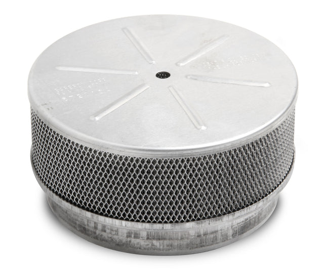 Holley 720-11 5-3/4"(A) x 2"(B) x 3/4"(C) x 5"(D), no vents, no flame tube, 350-600 recommended CFM Aluminum Marine Flame Arrestor - 350-600 CFM
