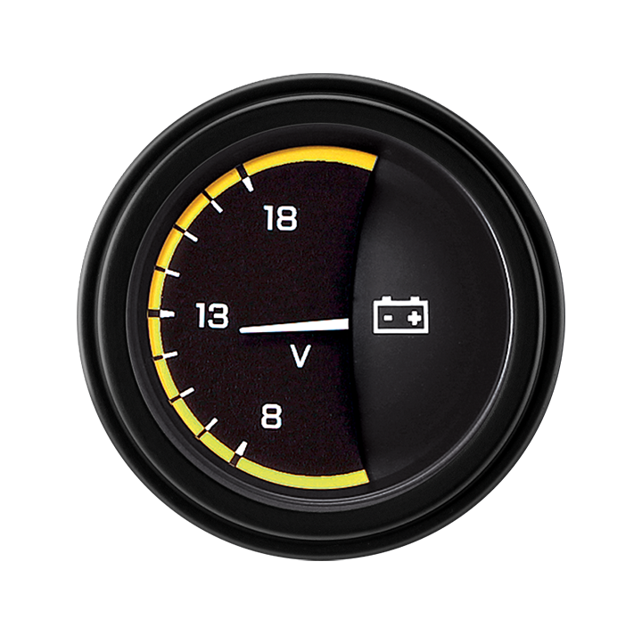 Classic Instruments AUTO CROSS YELLOW 2IN VOLT - AX30YBLC