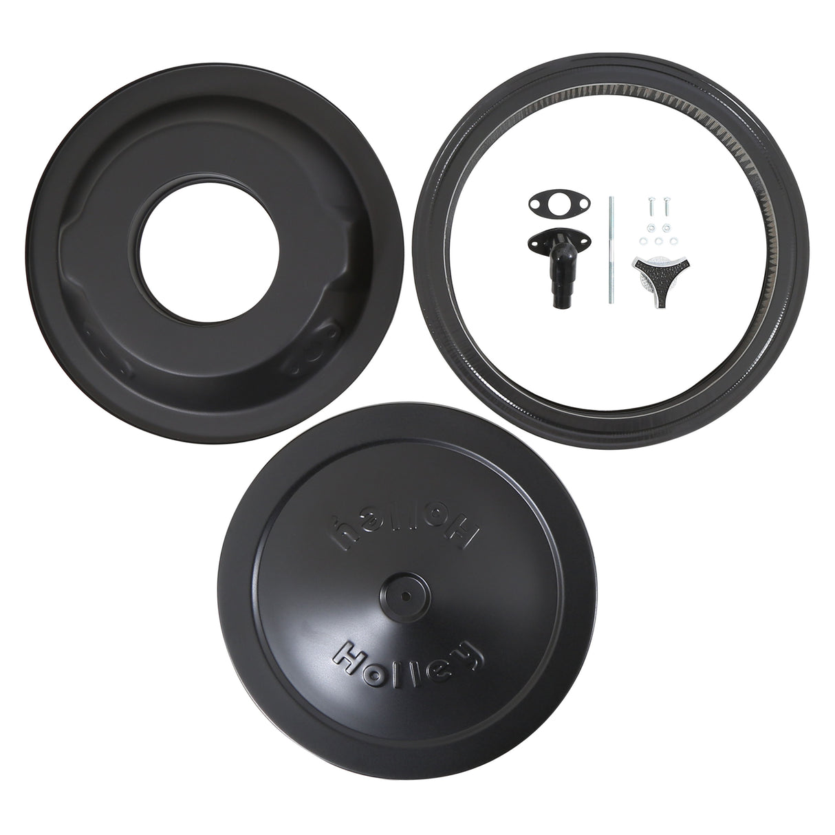 Holley 120-4661B HOLLEY AIR CLEANER ASSY 14 INCH BLACK