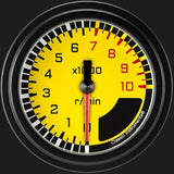 Classic Instruments AutoCross Yellow 2 5/8" Tachometer - AX383YBLF