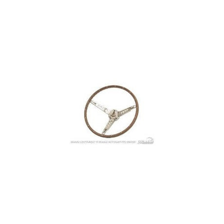Scott Drake Deluxe Steering Wheel Assembly (Woodgrain) - C5ZZ-3600-NK