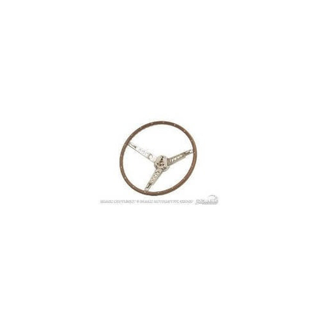 Scott Drake Deluxe Steering Wheel Assembly (Woodgrain) - C5ZZ-3600-NK