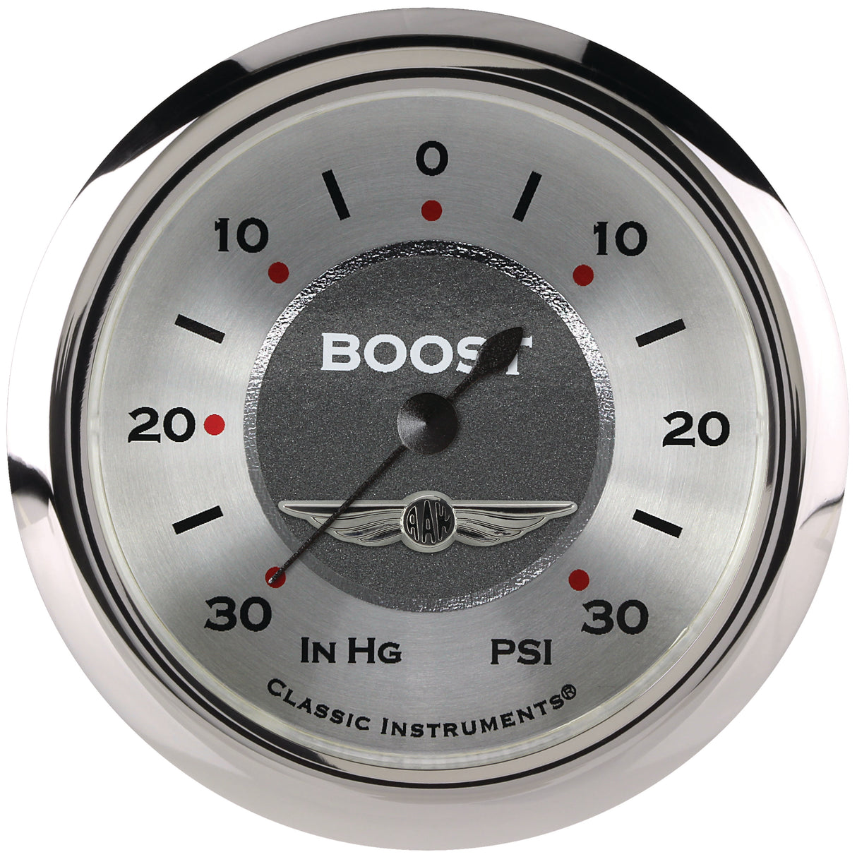 Classic Instruments All American 2-5/8" Boost/Vac Gauge - AW341SRC