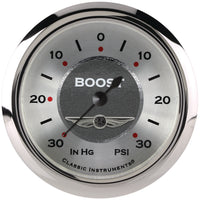 Classic Instruments All American 2-5/8" Boost/Vac Gauge - AW341SRC