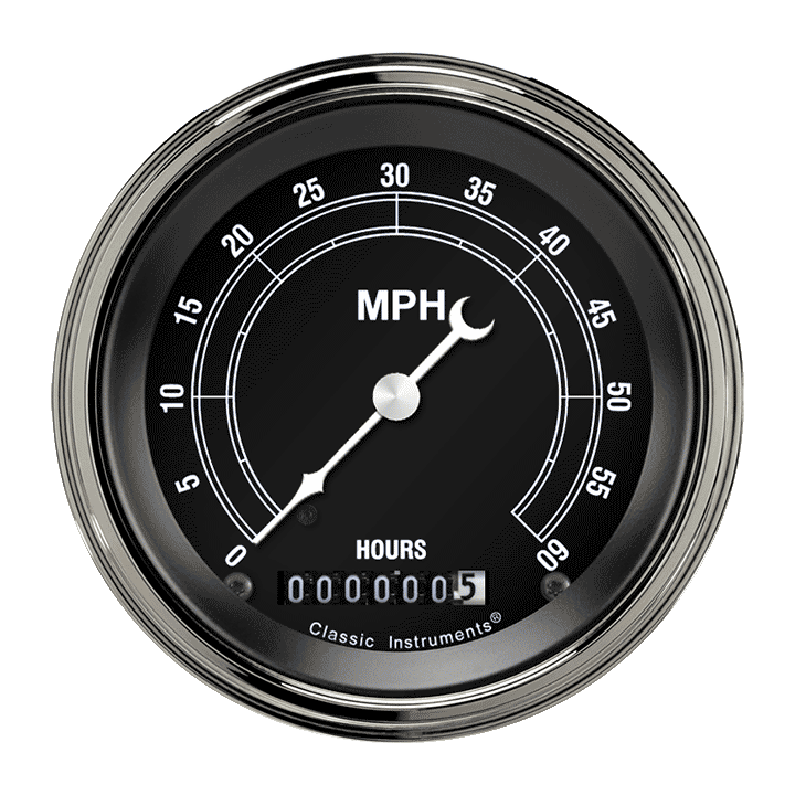 Classic Instruments Traditional 3 3/8" Low Speed Speedometer - LSTR