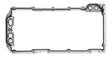 Mr Gasket Oil Pan Gasket - Molded Rubber with aluminum Carrier - - 61060G