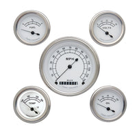 Classic Instruments Classic White Five Gauge Set - CW00SLF