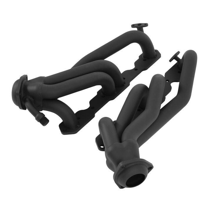 Flowtech Shorty Headers - Black Painted - 91837FLT