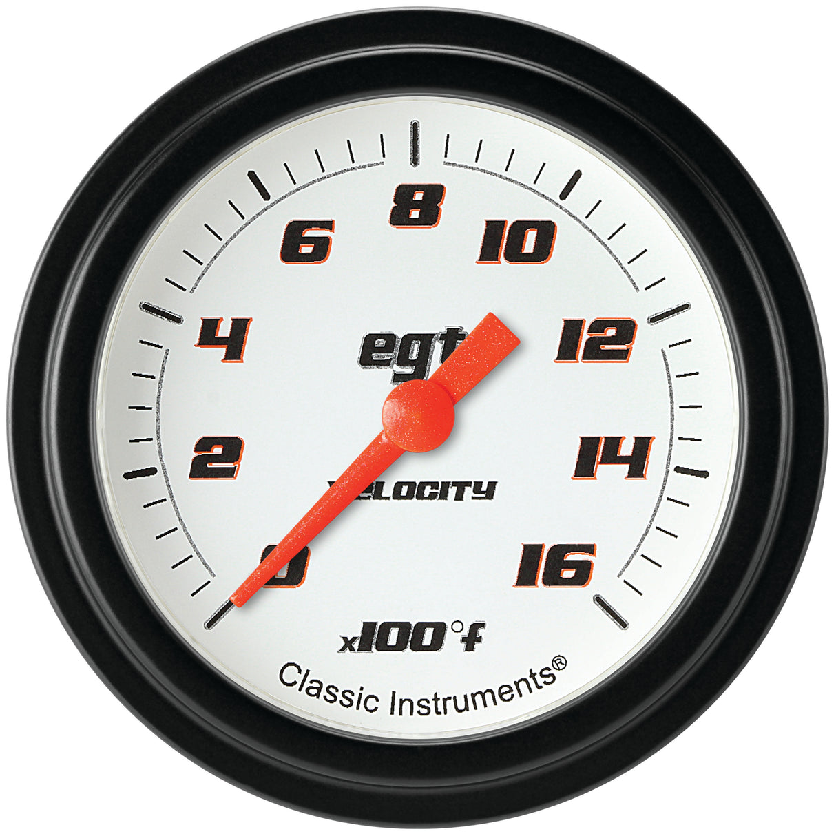 Classic Instruments Velocity White 2-5/8" Exhaust Gas Tempature Gauge - VS398WBLF
