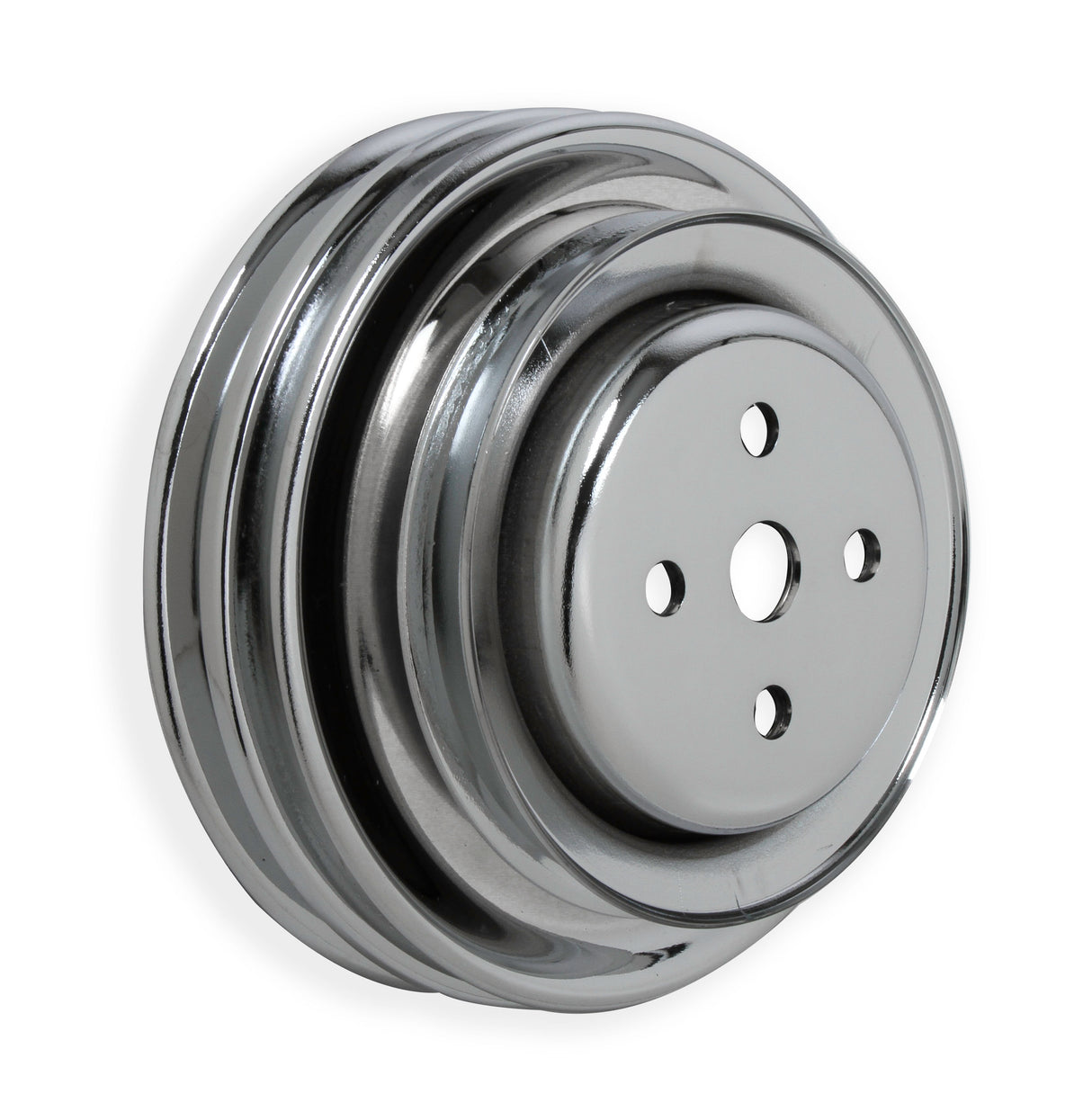 Mr Gasket Chrome Water Pump Pulley - Triple Groove - 8829