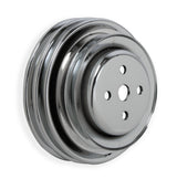 Mr Gasket Chrome Water Pump Pulley - Triple Groove - 8829