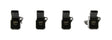 ACCEL Ignition Coils - 2014-2019 VW/Audi 1.8/2.0L Engines, 4-Pack, Black - 140088K-4