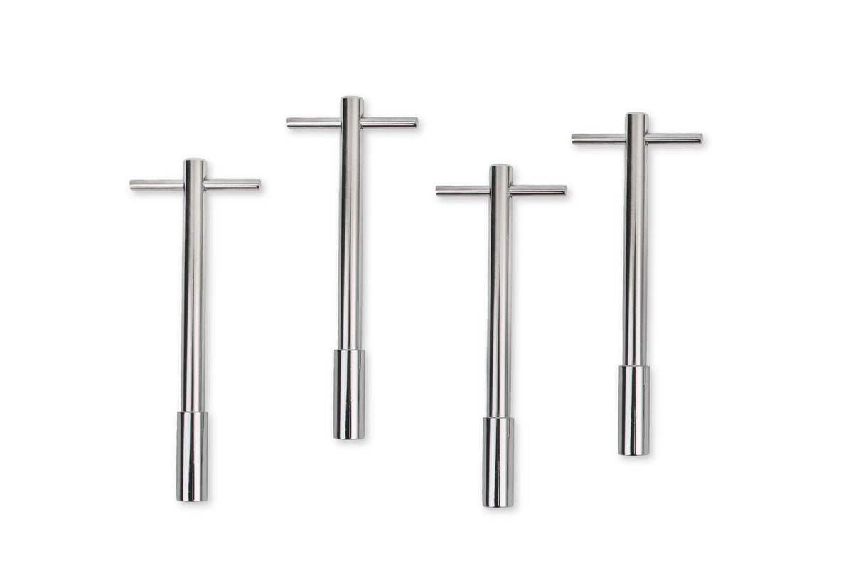 Mr Gasket Valve Cover T Wing Bolts - 1/4-20 x 5 Inch - Chrome Plated - 9820