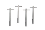 Mr Gasket Valve Cover T Wing Bolts - 1/4-20 x 5 Inch - Chrome Plated - 9820