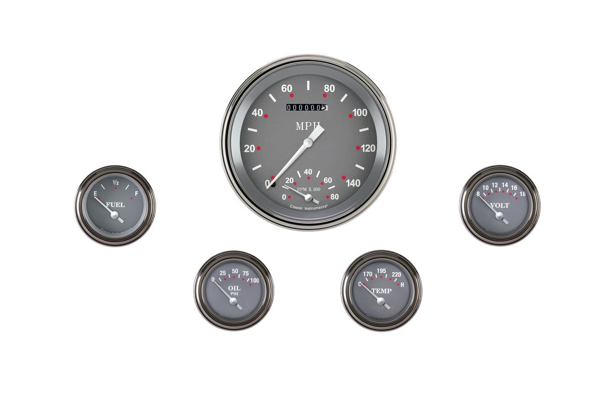 Classic Instruments SG SERIES 5INSPEEDTACH & 4 - 2IN FOTV-GM - SG65SLF